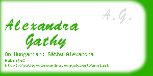 alexandra gathy business card